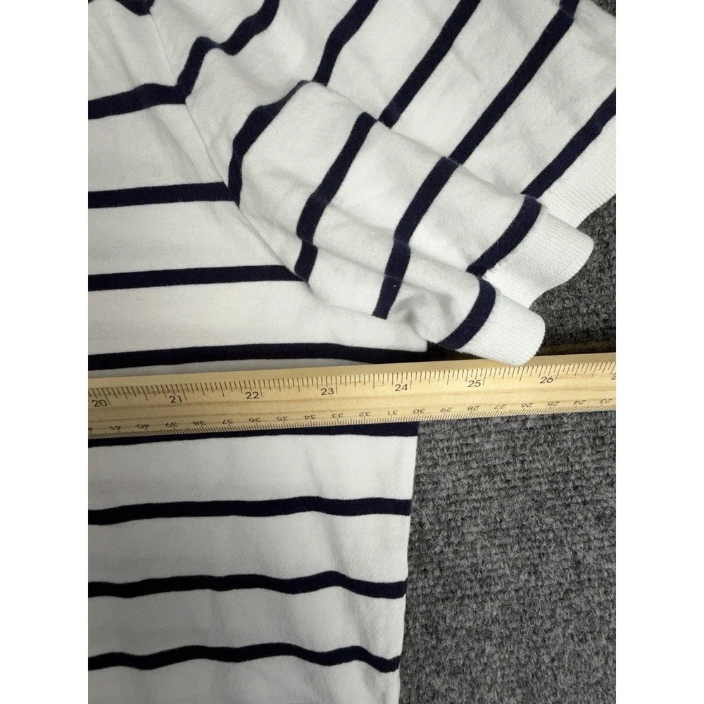 Polo Ralph Lauren Custom Slim Fit Polo Shirt Men 2XL White Blue Striped Golf